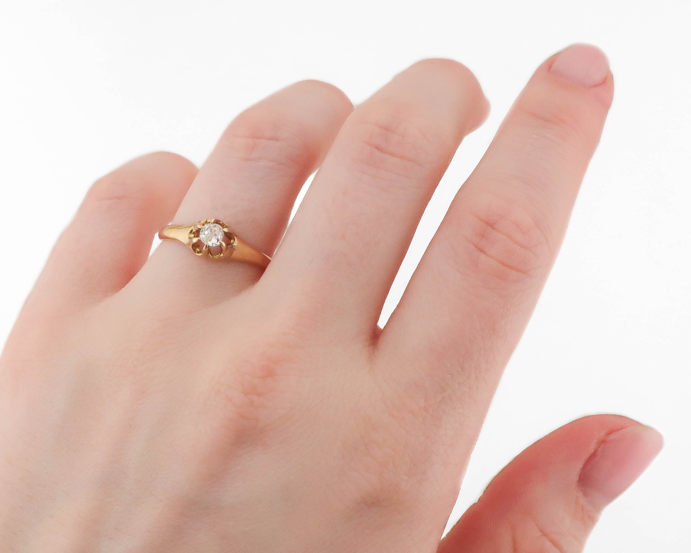 Victorian Solitaire Diamond Ring