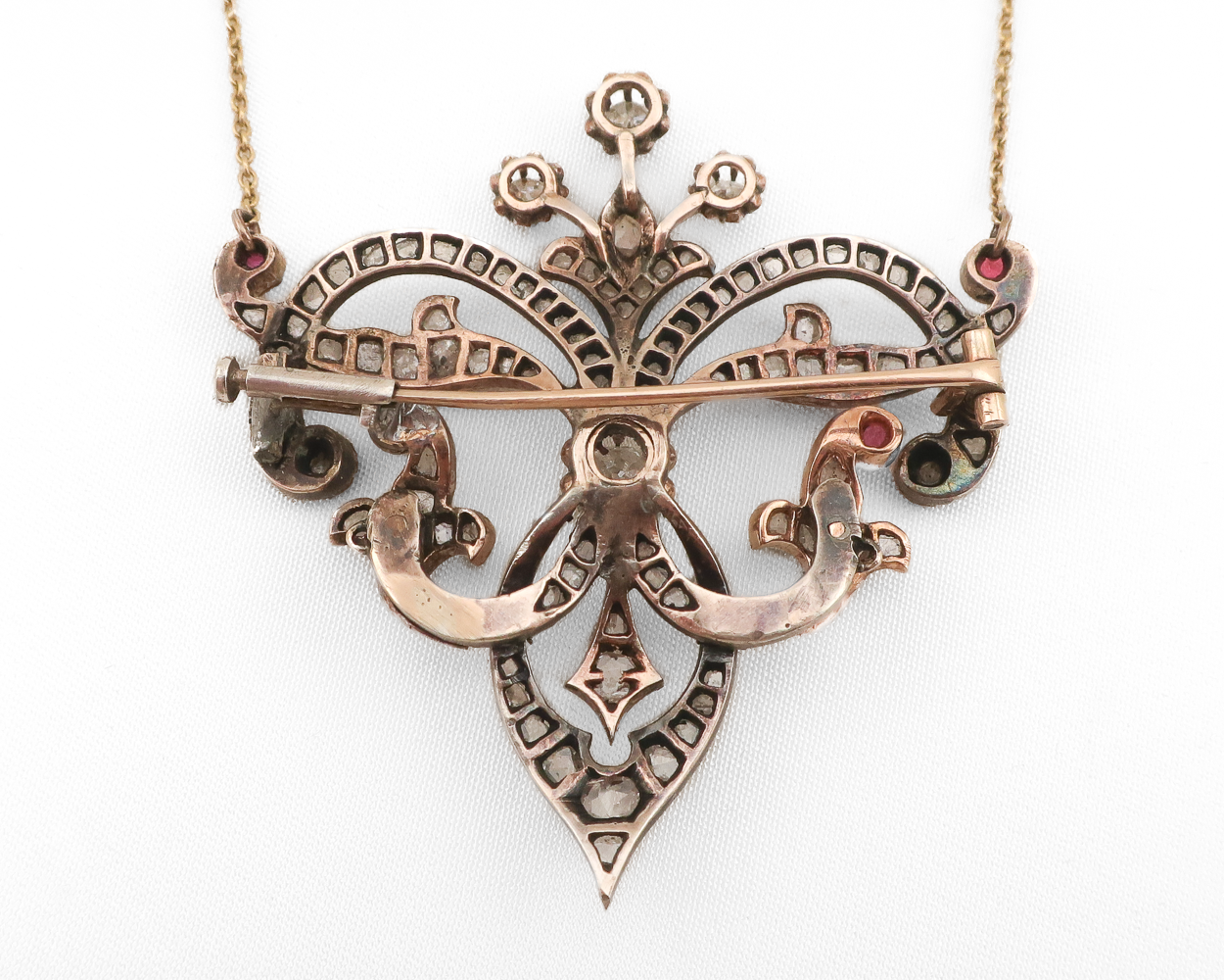 Late-Victorian Ruby & Diamond Pendant