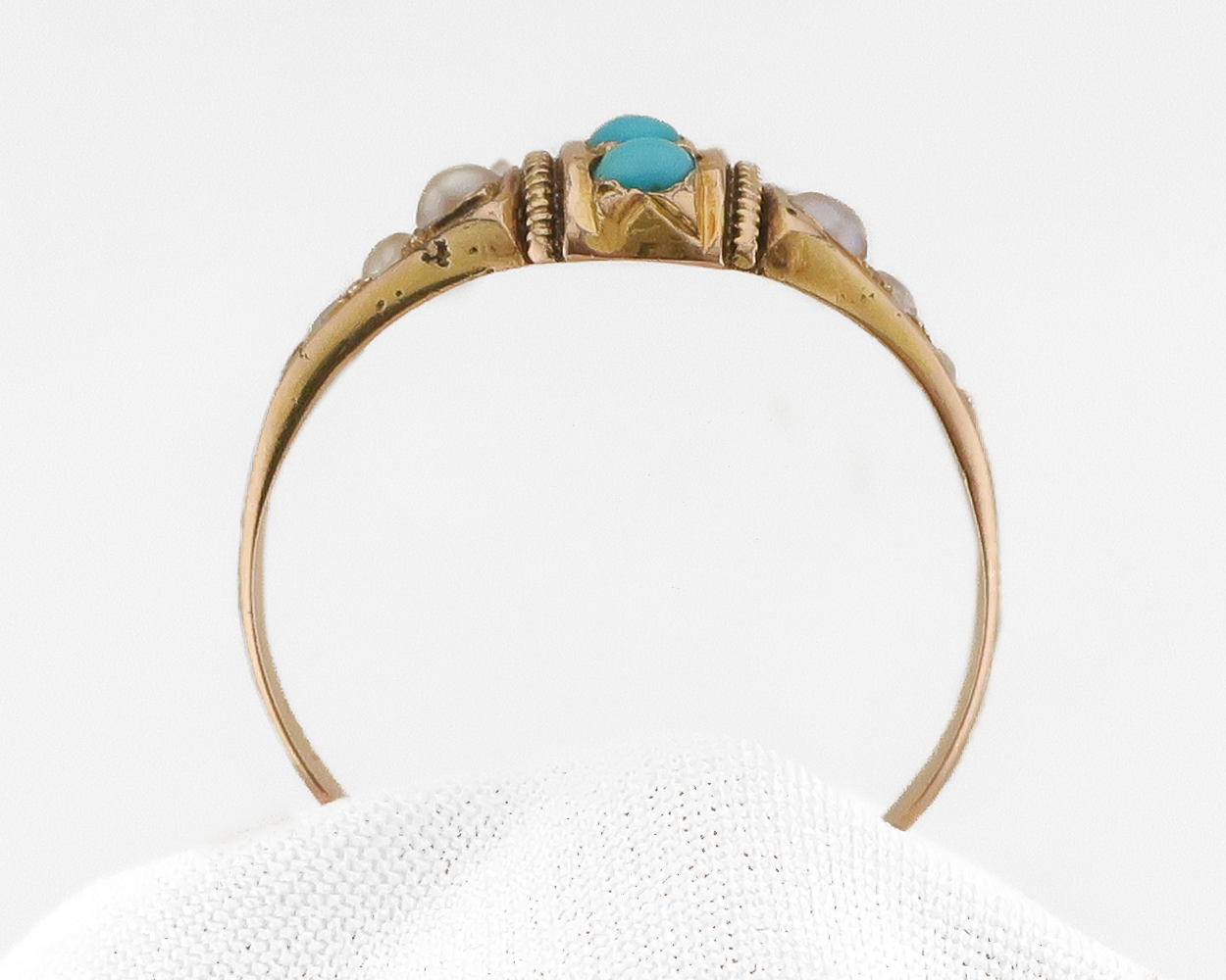 Victorian Turquoise & Pearl Ring