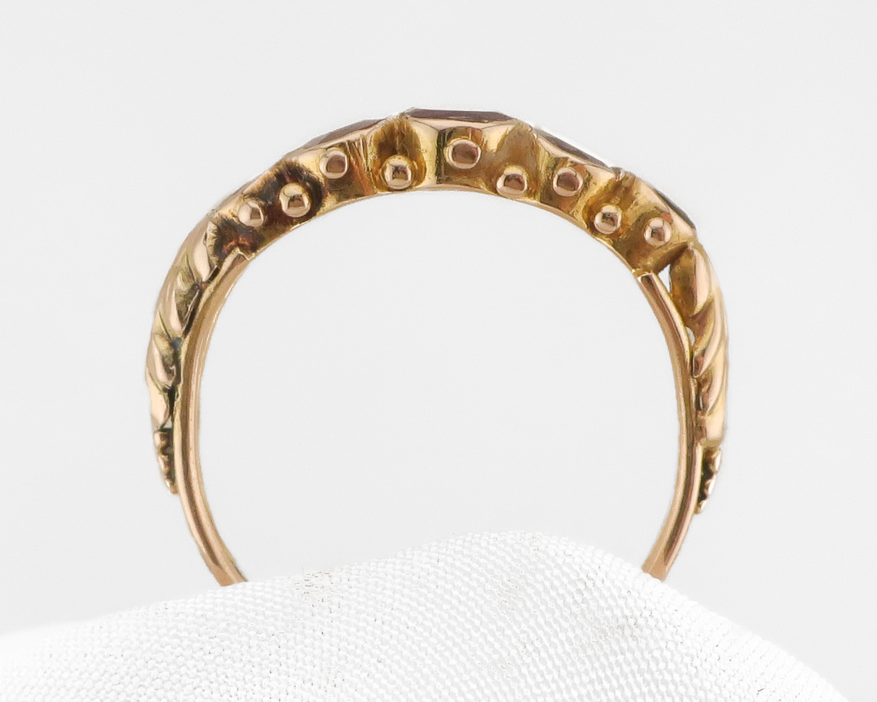Georgian 5-Garnet Ring