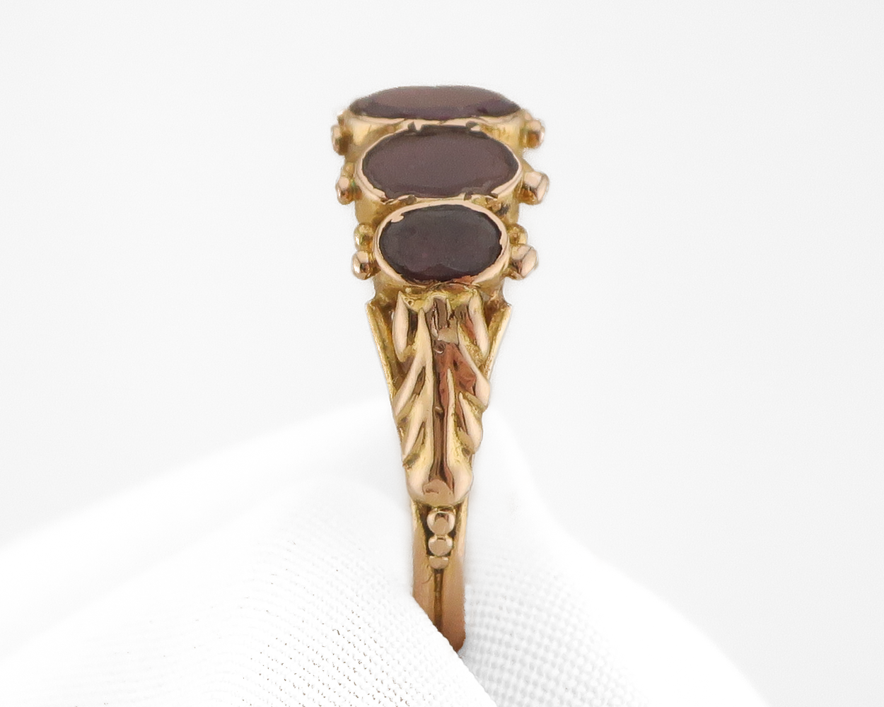 Georgian 5-Garnet Ring