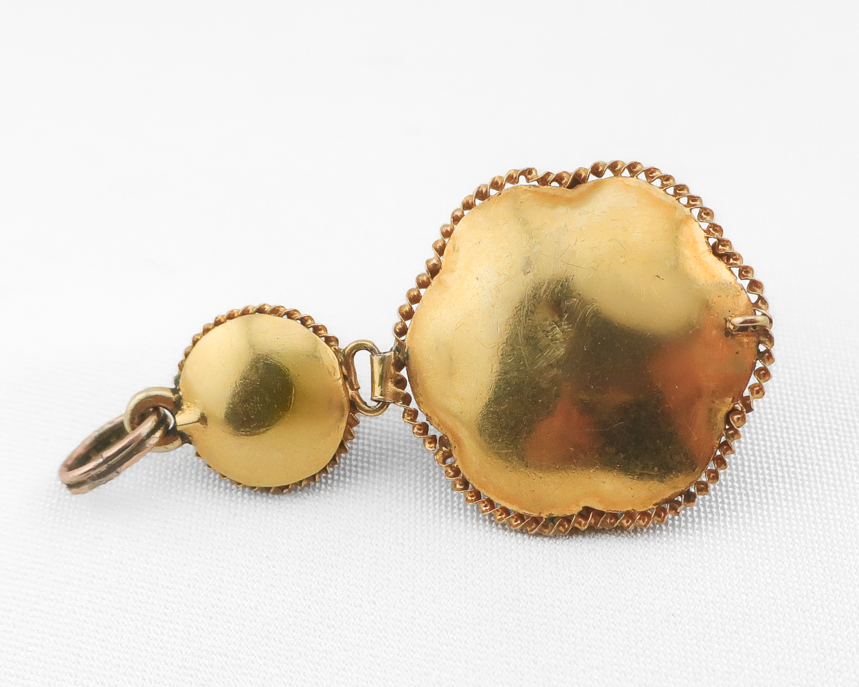 Victorian Etruscan Revival Garnet Pendant