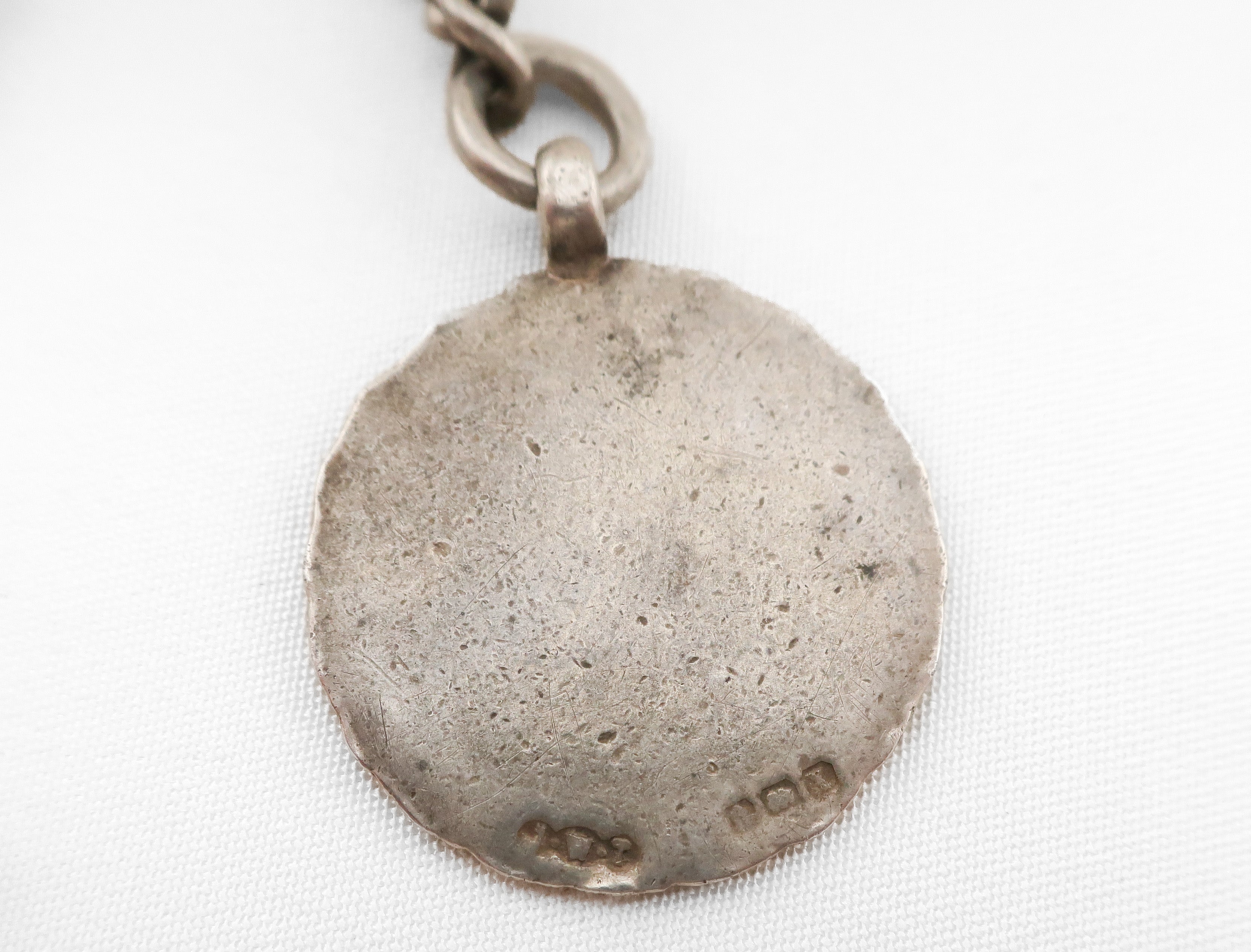 Edwardian Albert Watch Chain with Enamel Football Fob