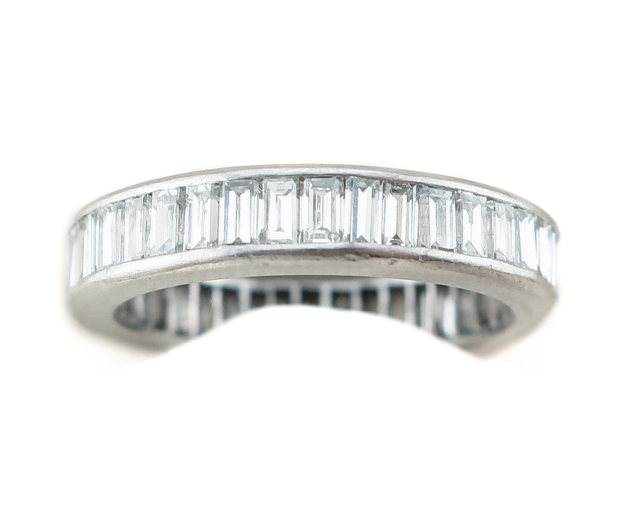 Midcentury Baguette Diamond Eternity Band