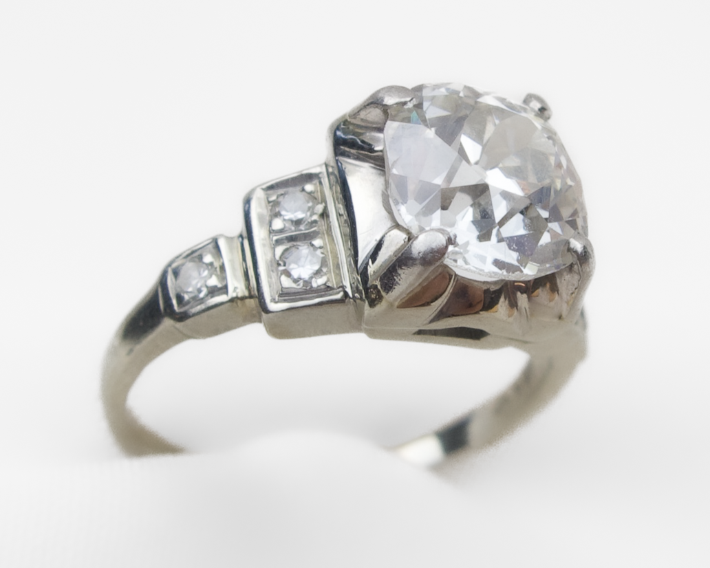 Art Deco 1.52-Carat Diamond Ring