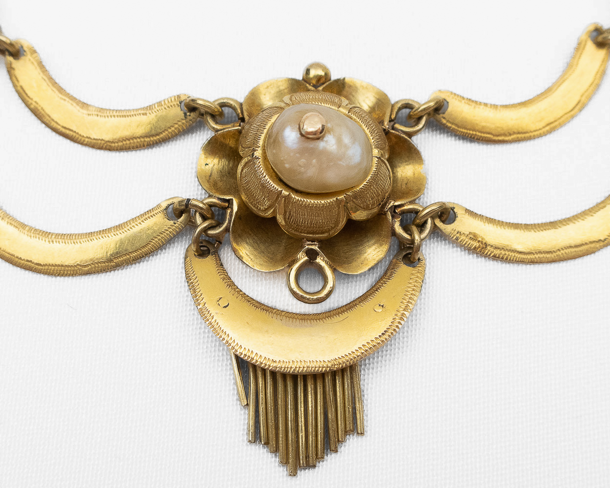 Early-Victorian Baroque Pearl Necklace
