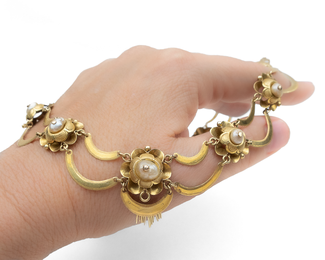 Early-Victorian Baroque Pearl Necklace