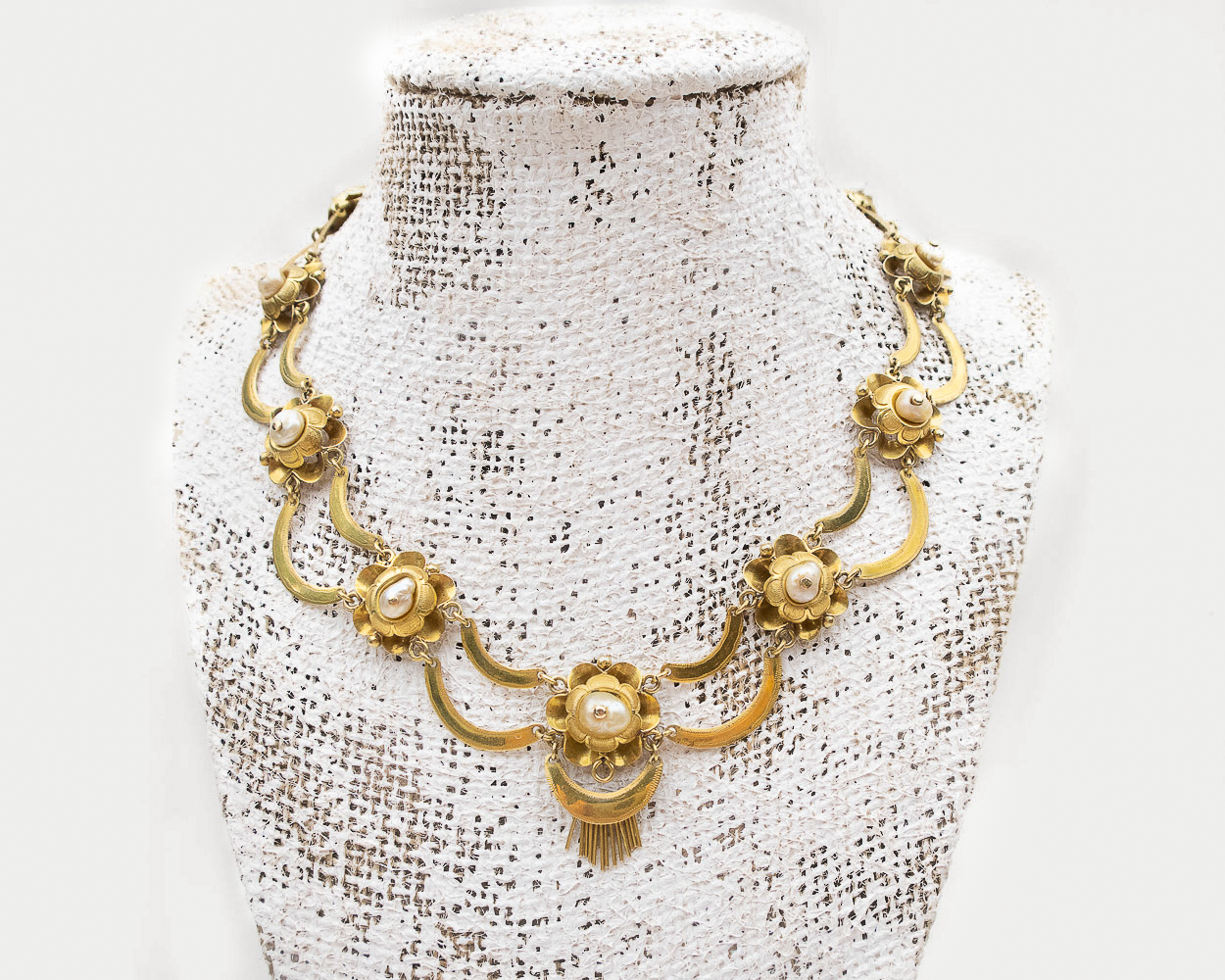 Early-Victorian Baroque Pearl Necklace