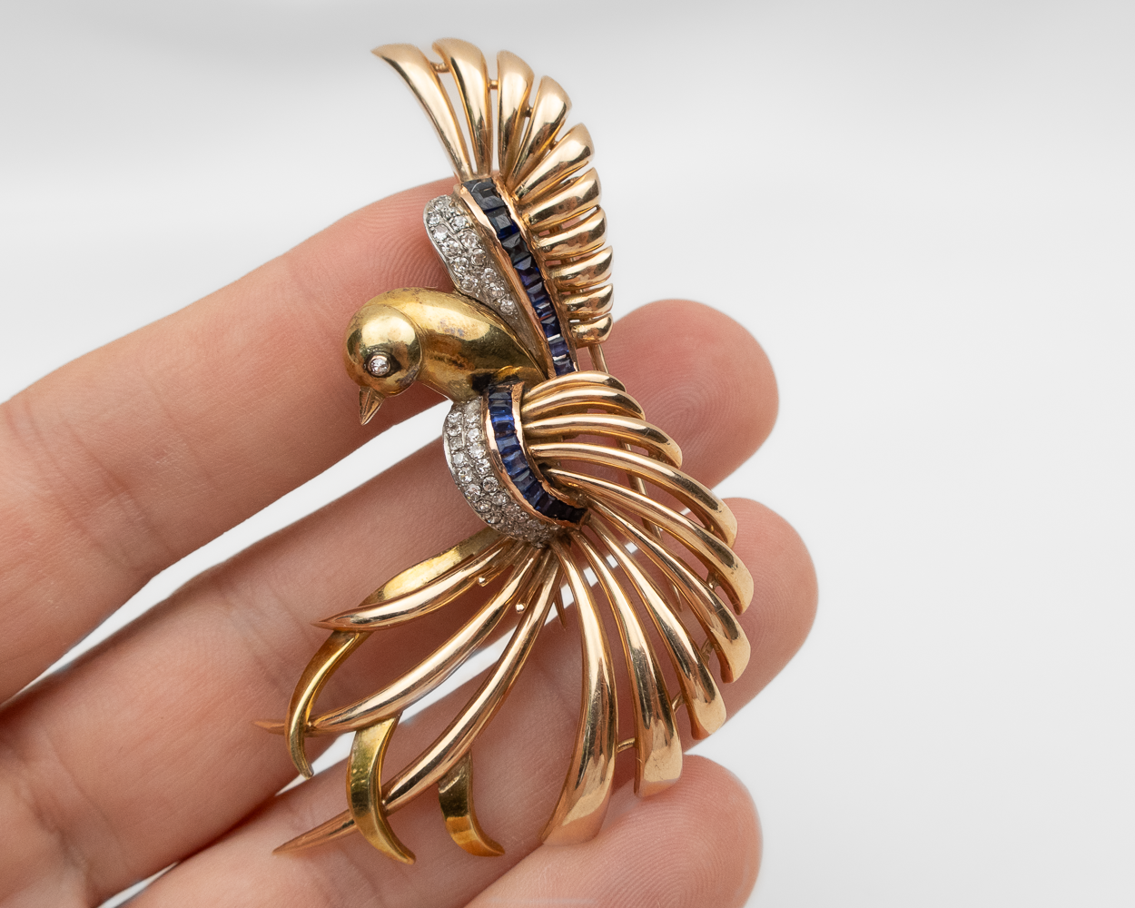 Retro Bird Brooch