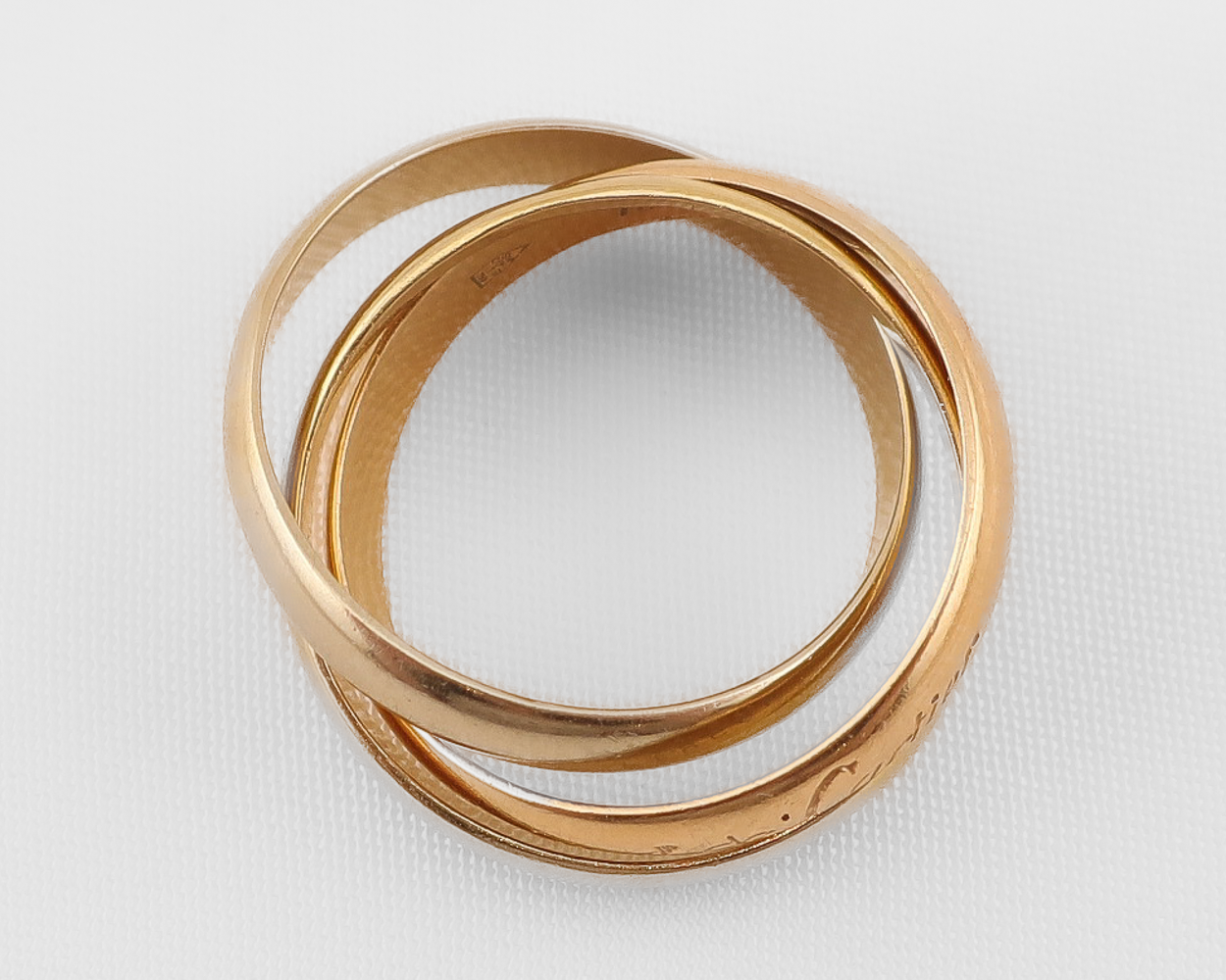 Les Must de Cartier Trinity Band — Isadoras Antique Jewelry Les Must de Cartier Trinity Band — Isadoras Antique Jewelry