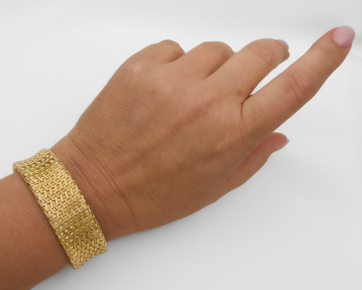 Vintage Gold Woven Herco Bracelet