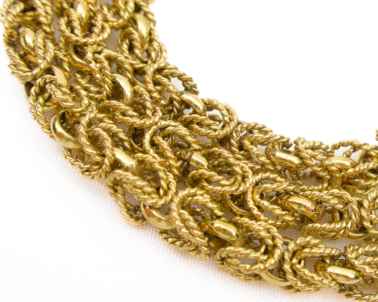 Multi Gem Byzantine Chain Bracelet and Necklace Set in 18k Gold – ASSAY