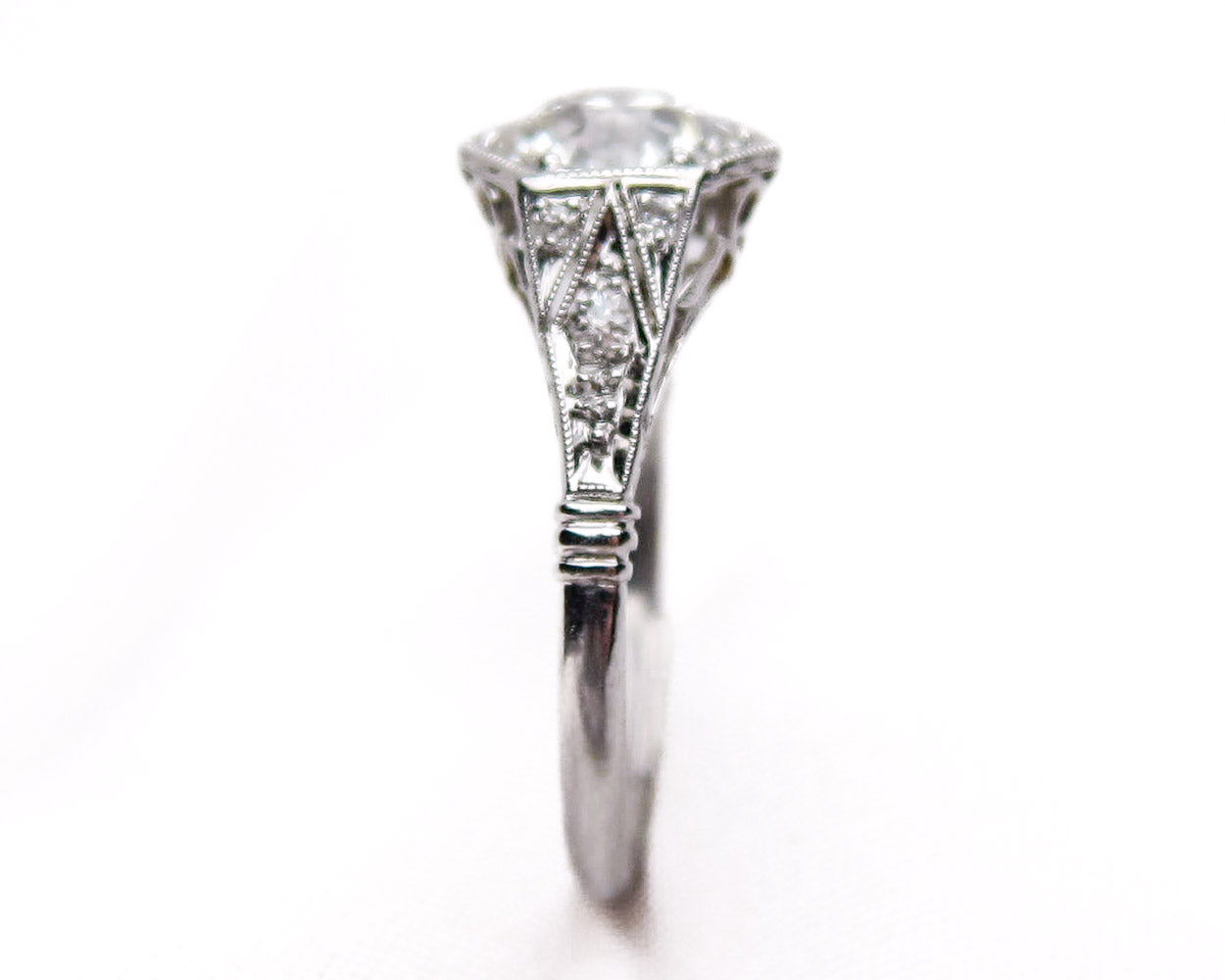 Art Deco Hexagonal Diamond Ring
