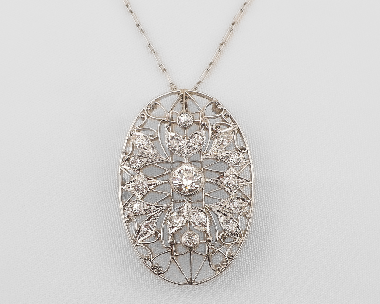 Art Deco Diamond Pendant/Brooch