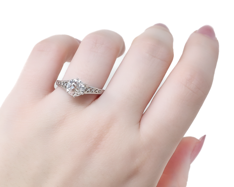 Art Deco 1.33-Carat Diamond Ring