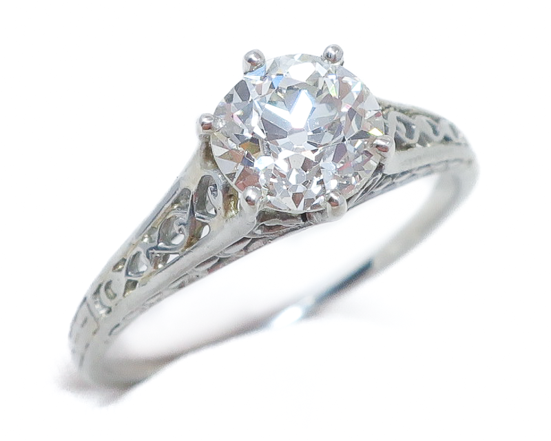 Art Deco 1.33-Carat Diamond Ring