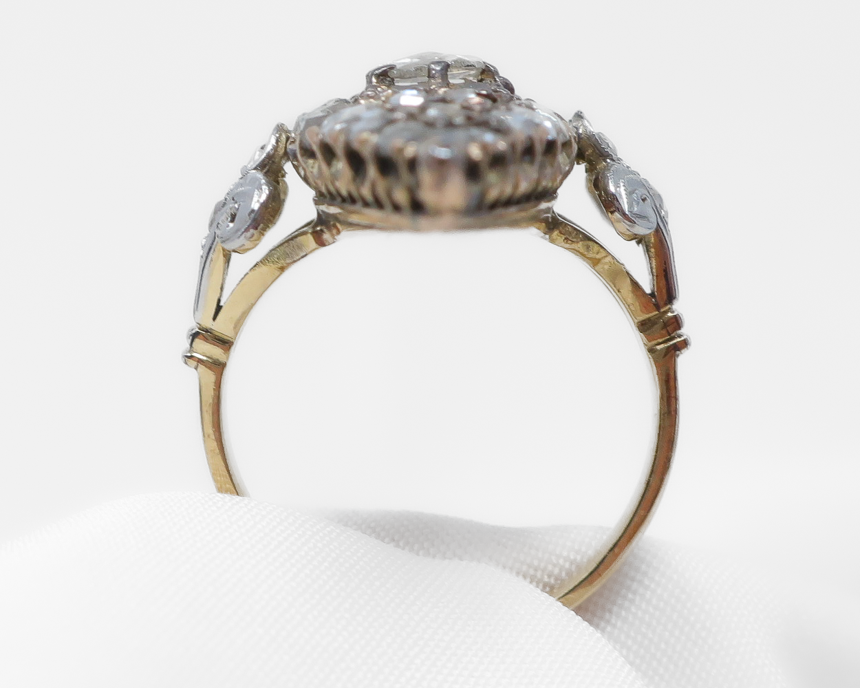 Victorian Rose-Cut Diamond Navette Ring