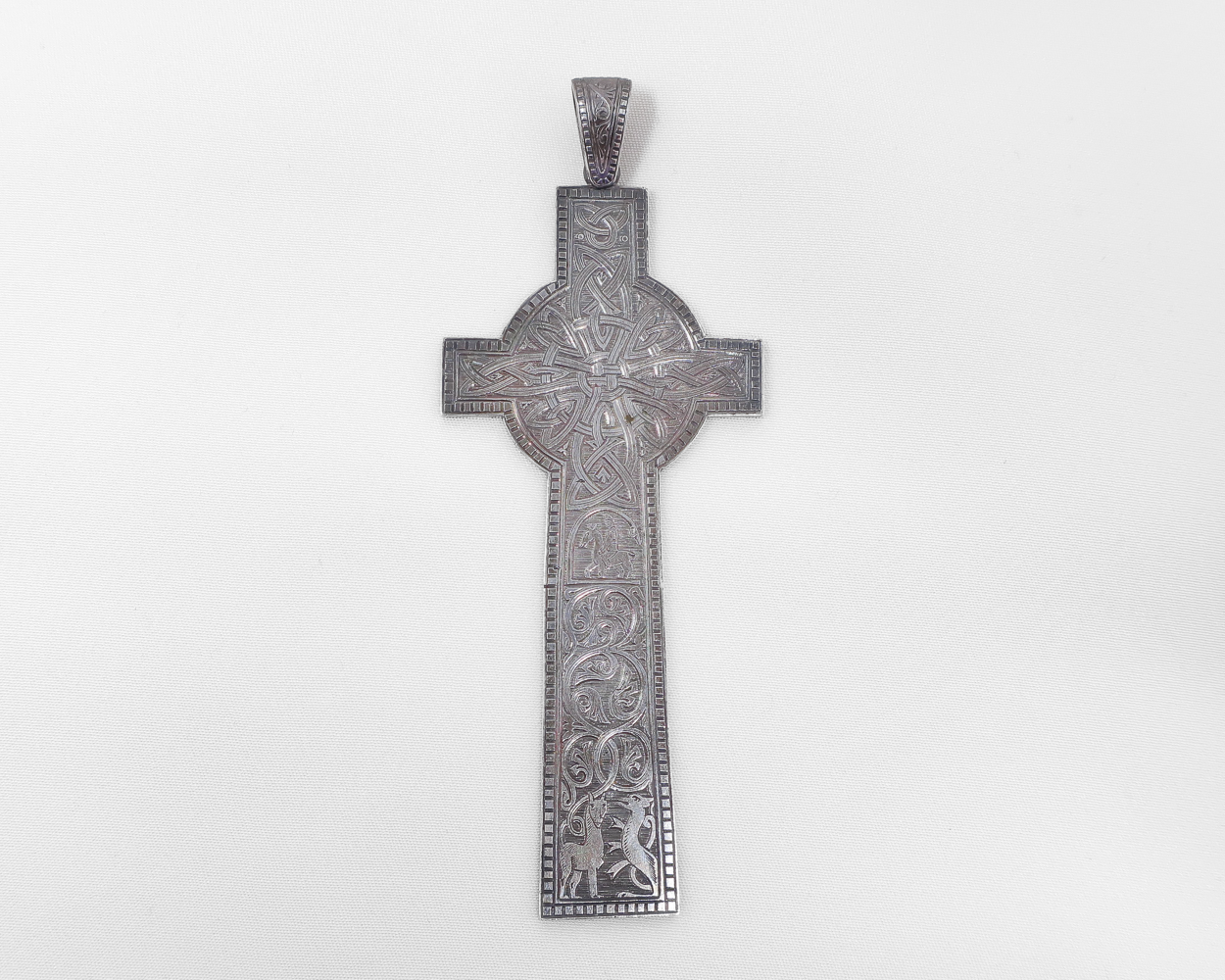 Victorian Celtic Silver Cross