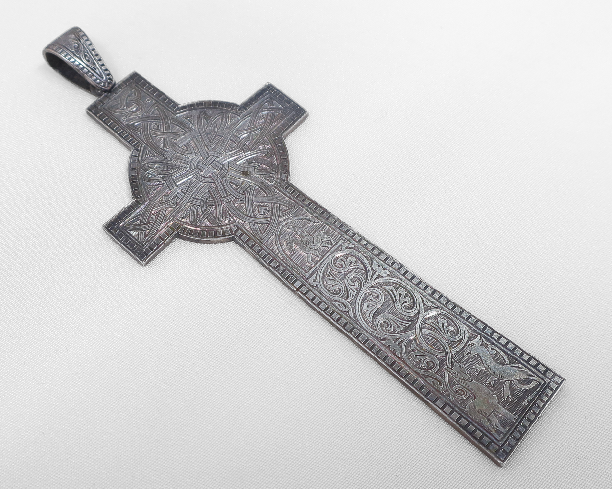 Victorian Celtic Silver Cross