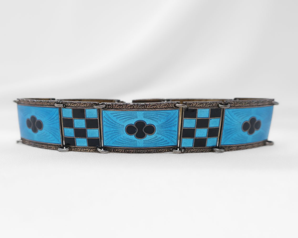 Norwegian Silver Enamel Bracelet