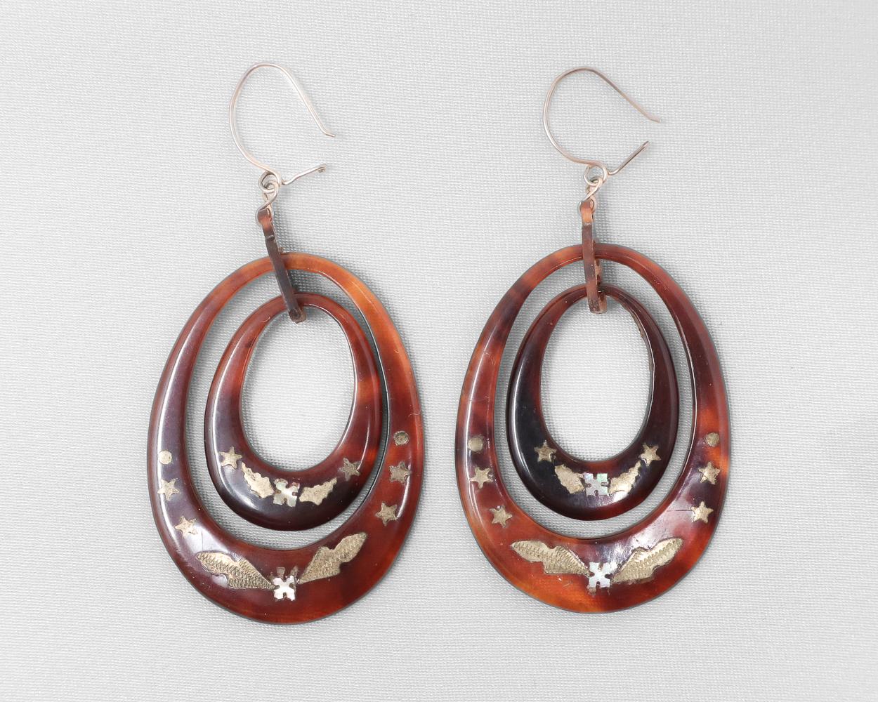 Victorian Pique Double Hoop Earrings