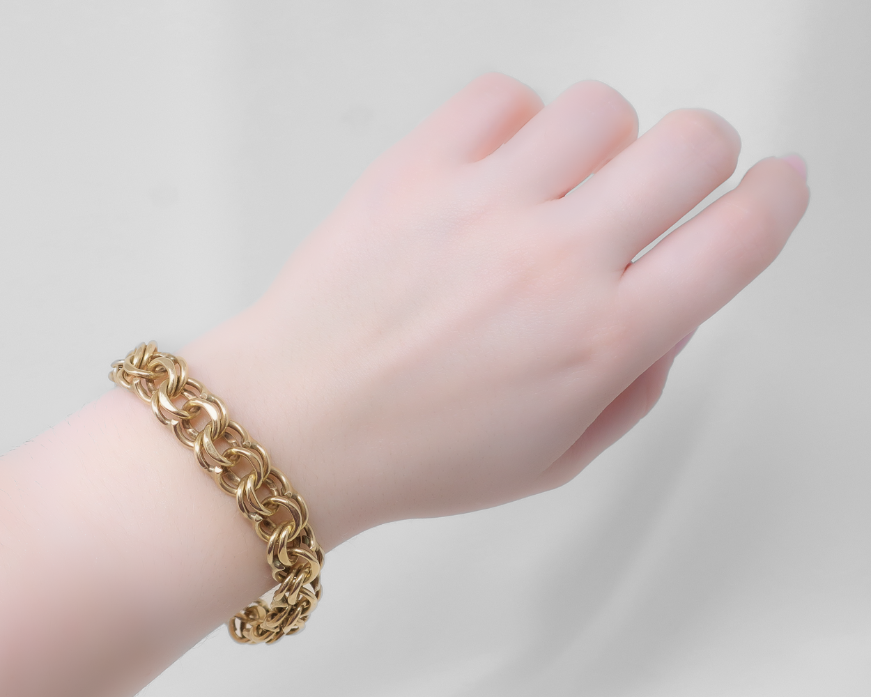 14KT Double-Link Gold Bracelet