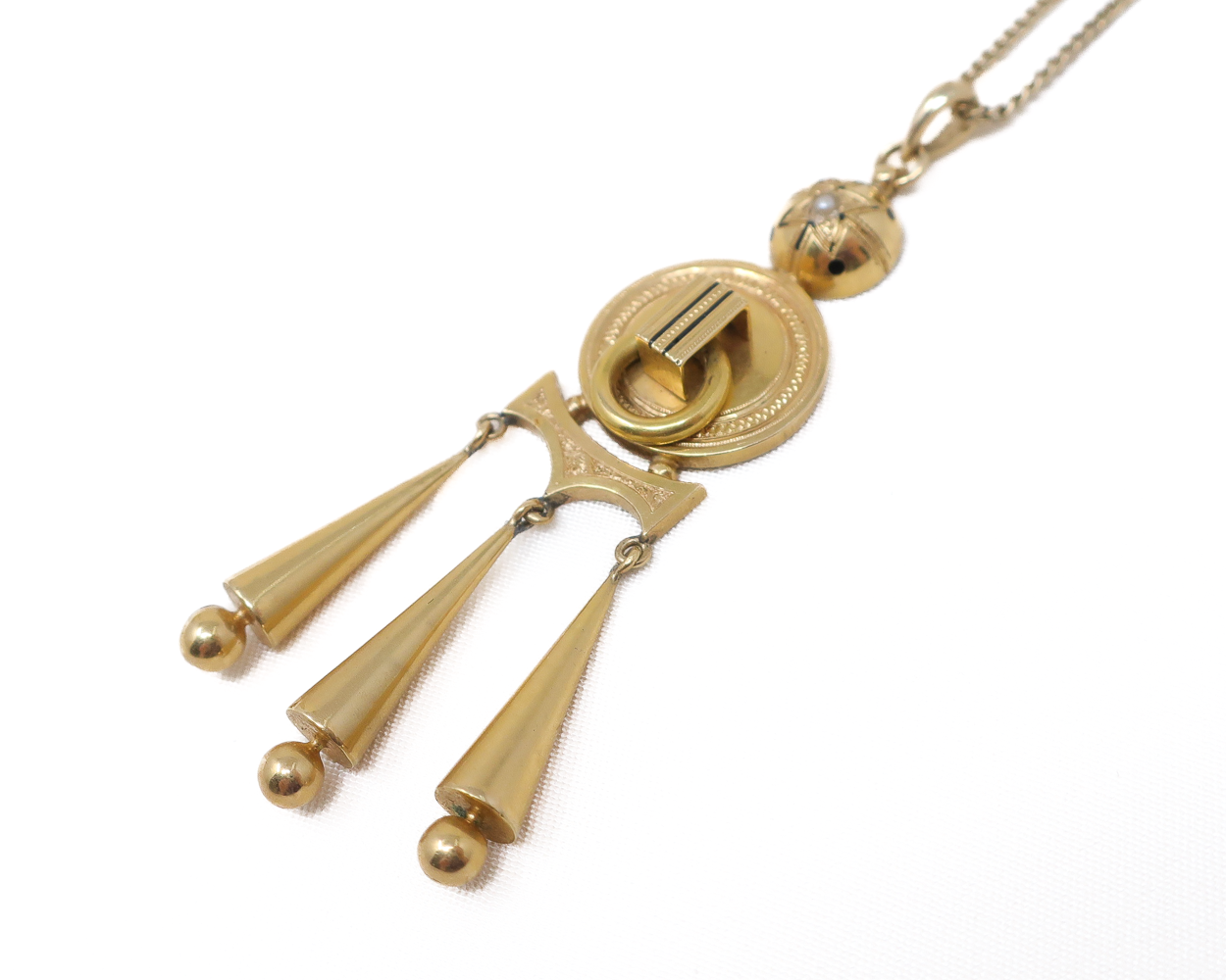 Etruscan Revival Pendant & Chain