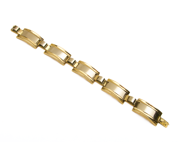 Midcentury 14KT Two-Tone Bracelet
