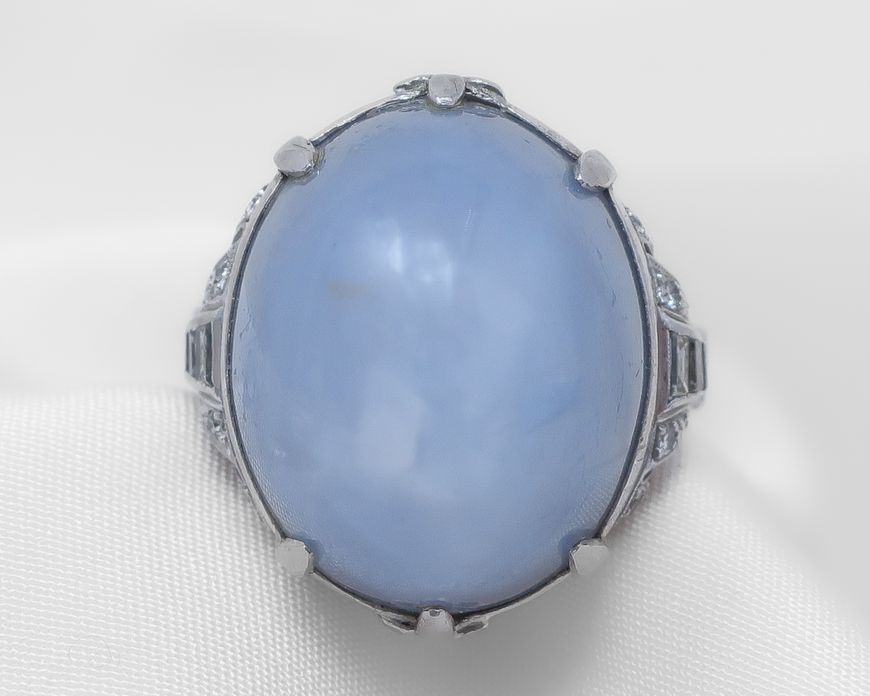 Midcentury Star Sapphire Ring