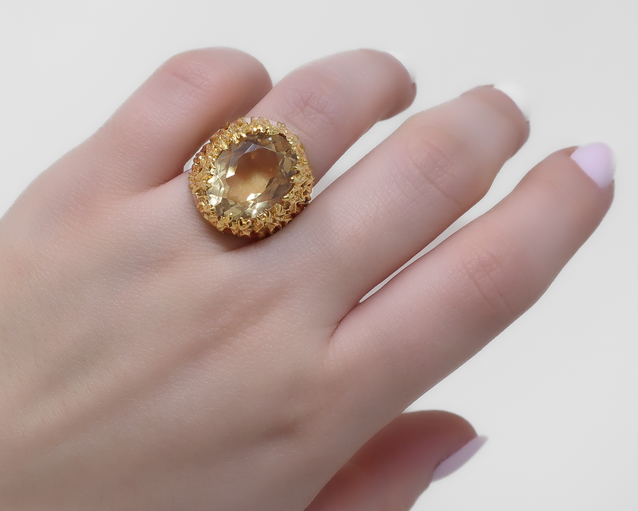 Circa 1975 Citrine Ring