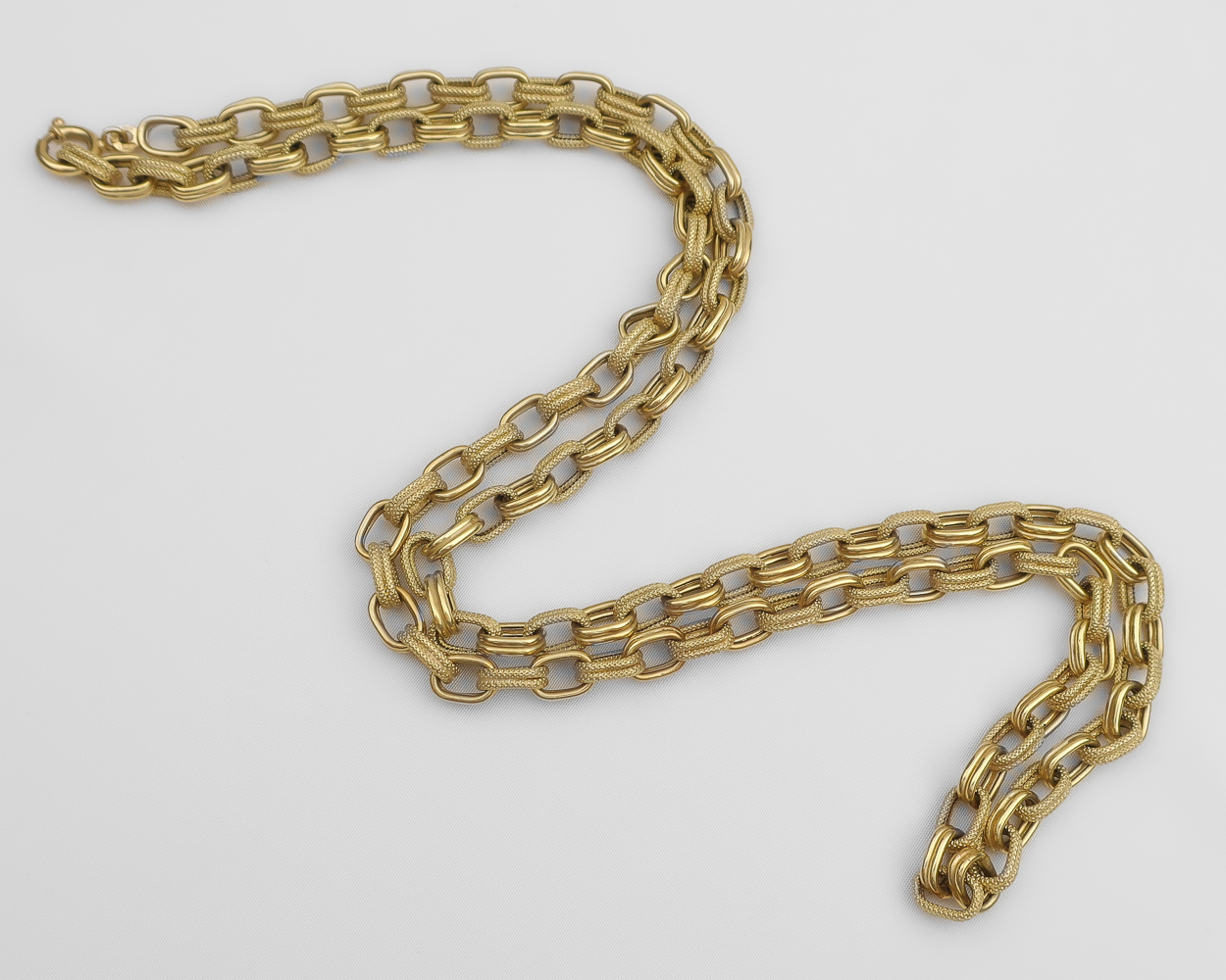 18KT Double-Link Italian Chain