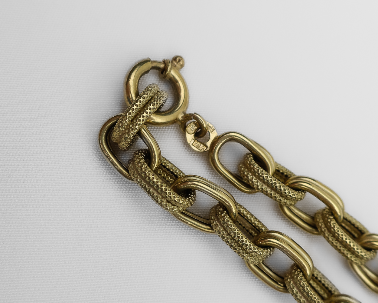 18KT Double-Link Italian Chain