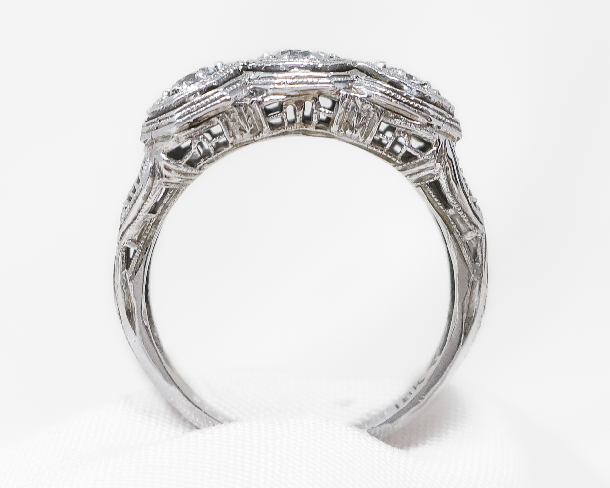 Art Deco Three-Stone Diamond Ring