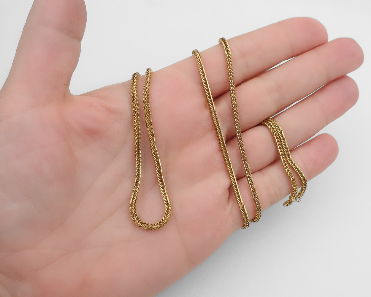 Vintage 18KT Herringbone Chain