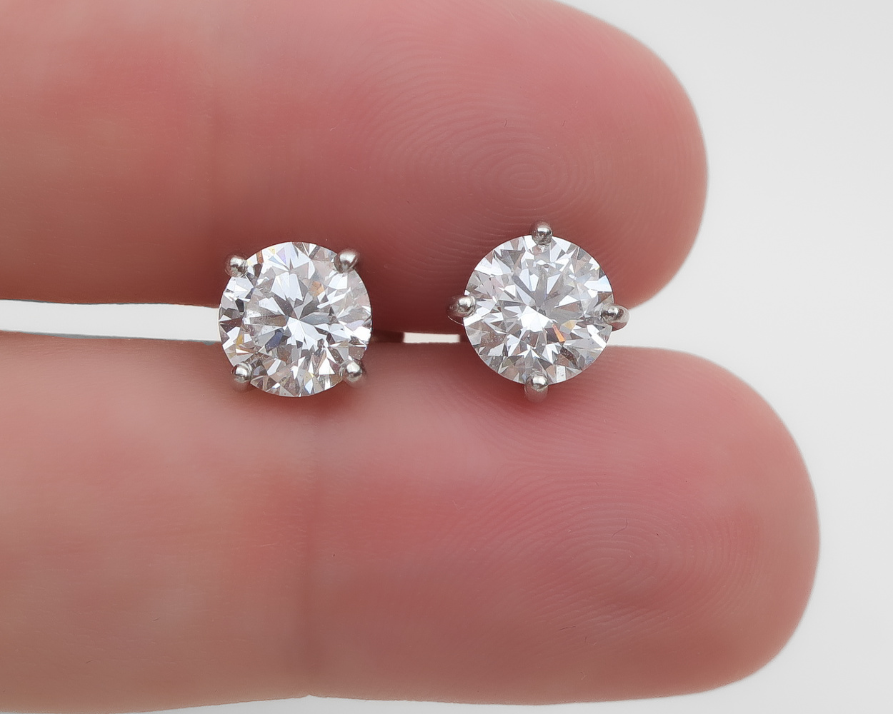 Vintage Diamond Stud Earrings