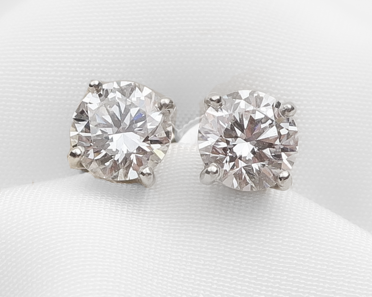 Vintage Diamond Stud Earrings