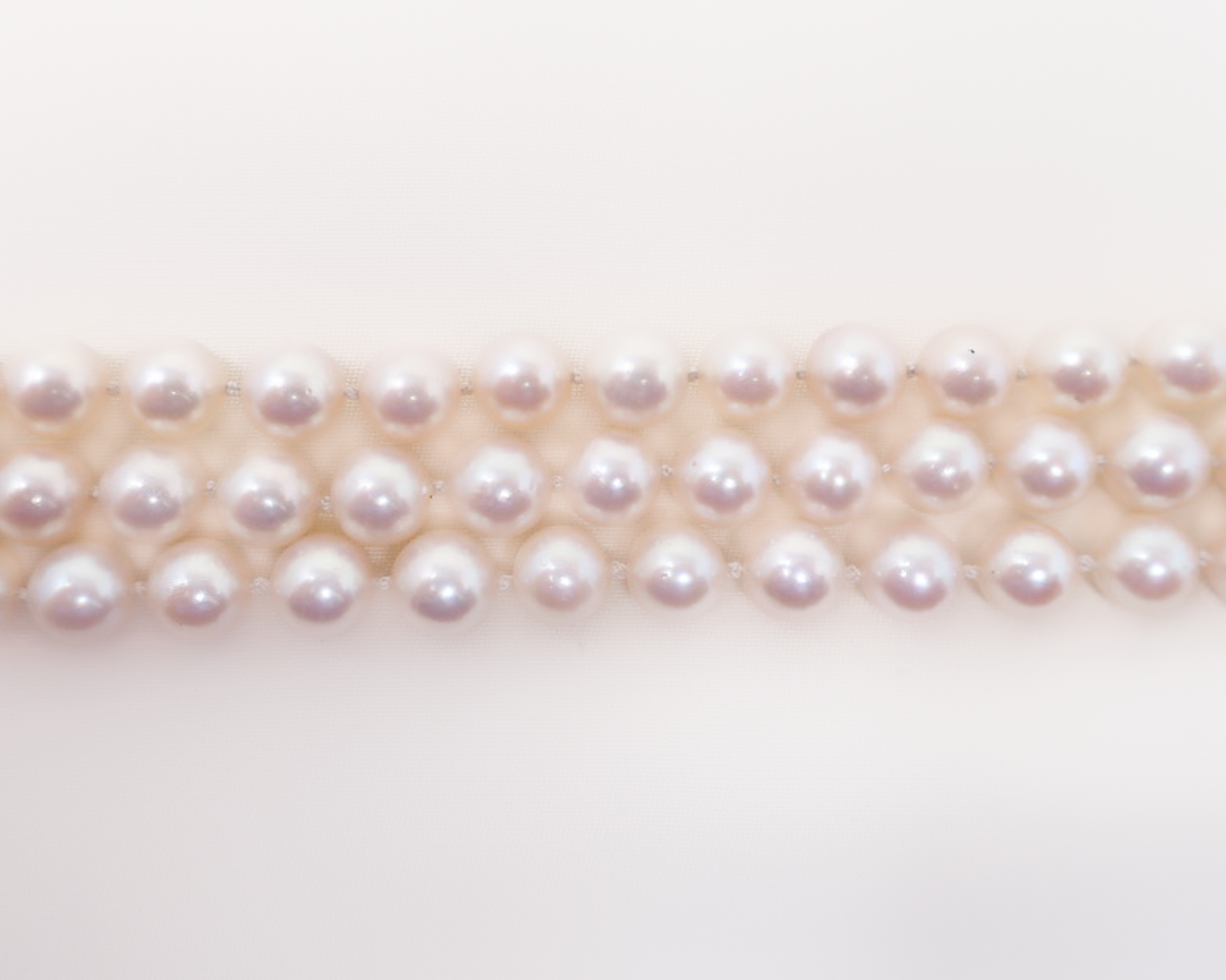 1980s Triple Saltwater Pearl Strand