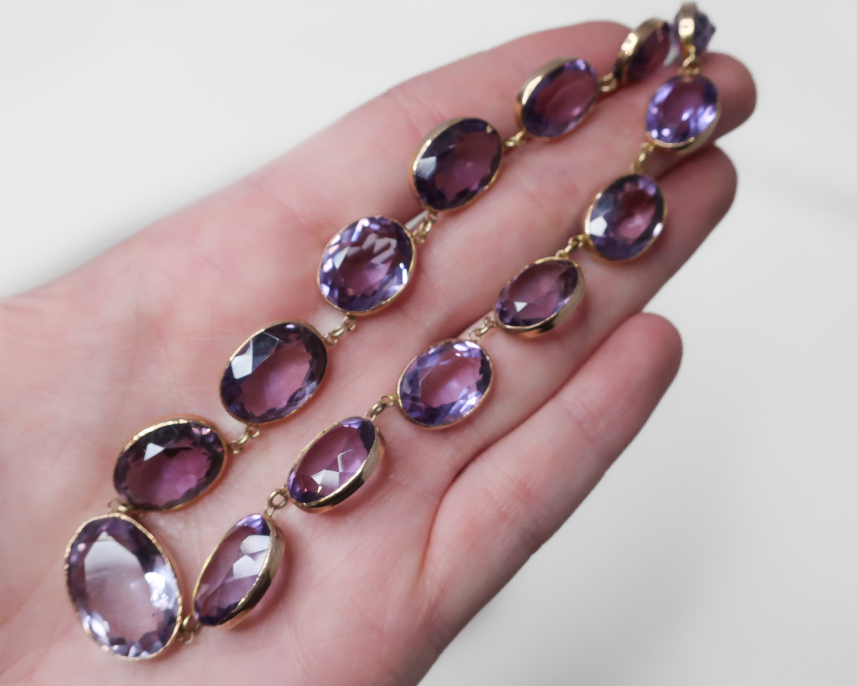 Art Deco Amethyst Riviére Necklace