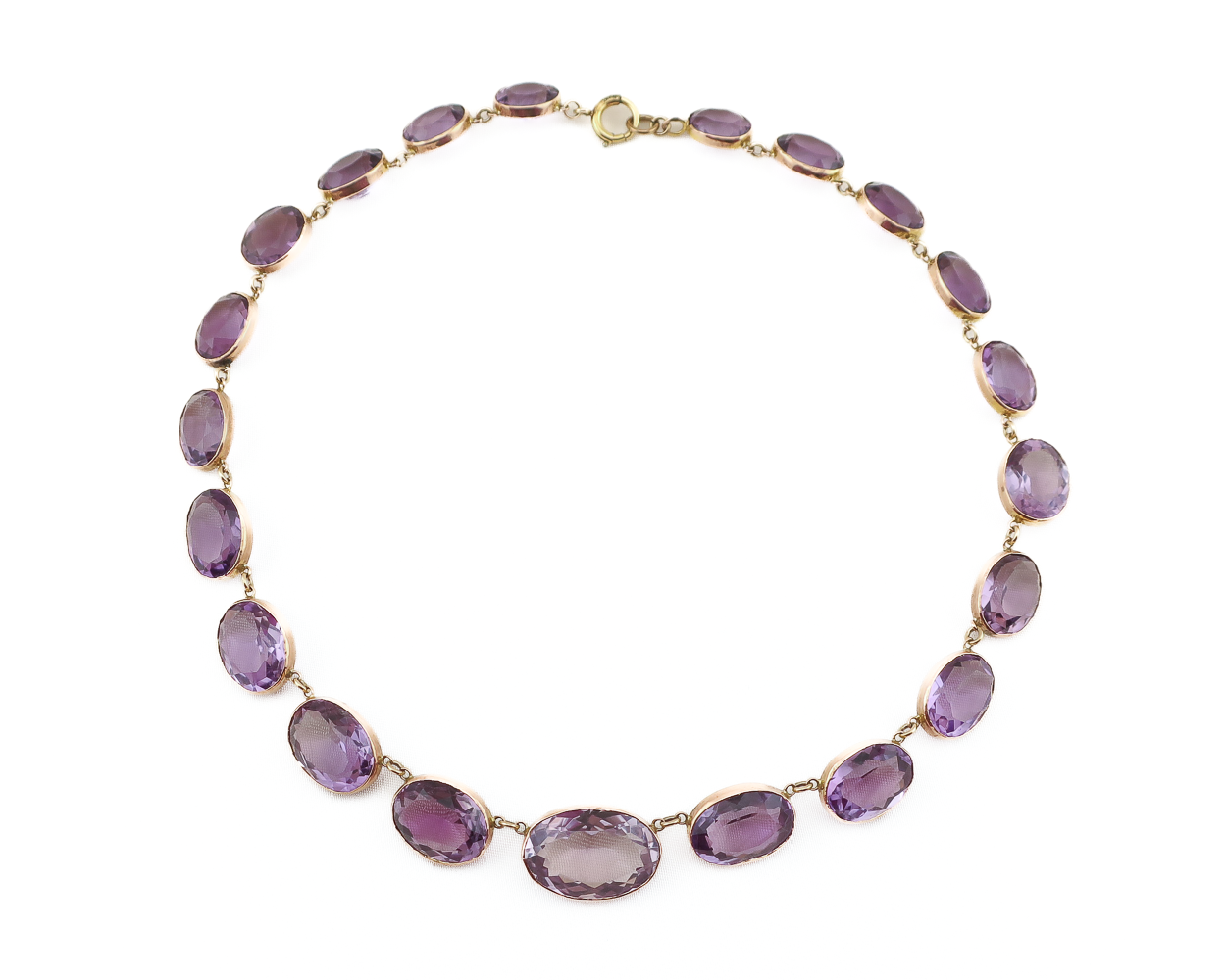 Art Deco Amethyst Riviére Necklace