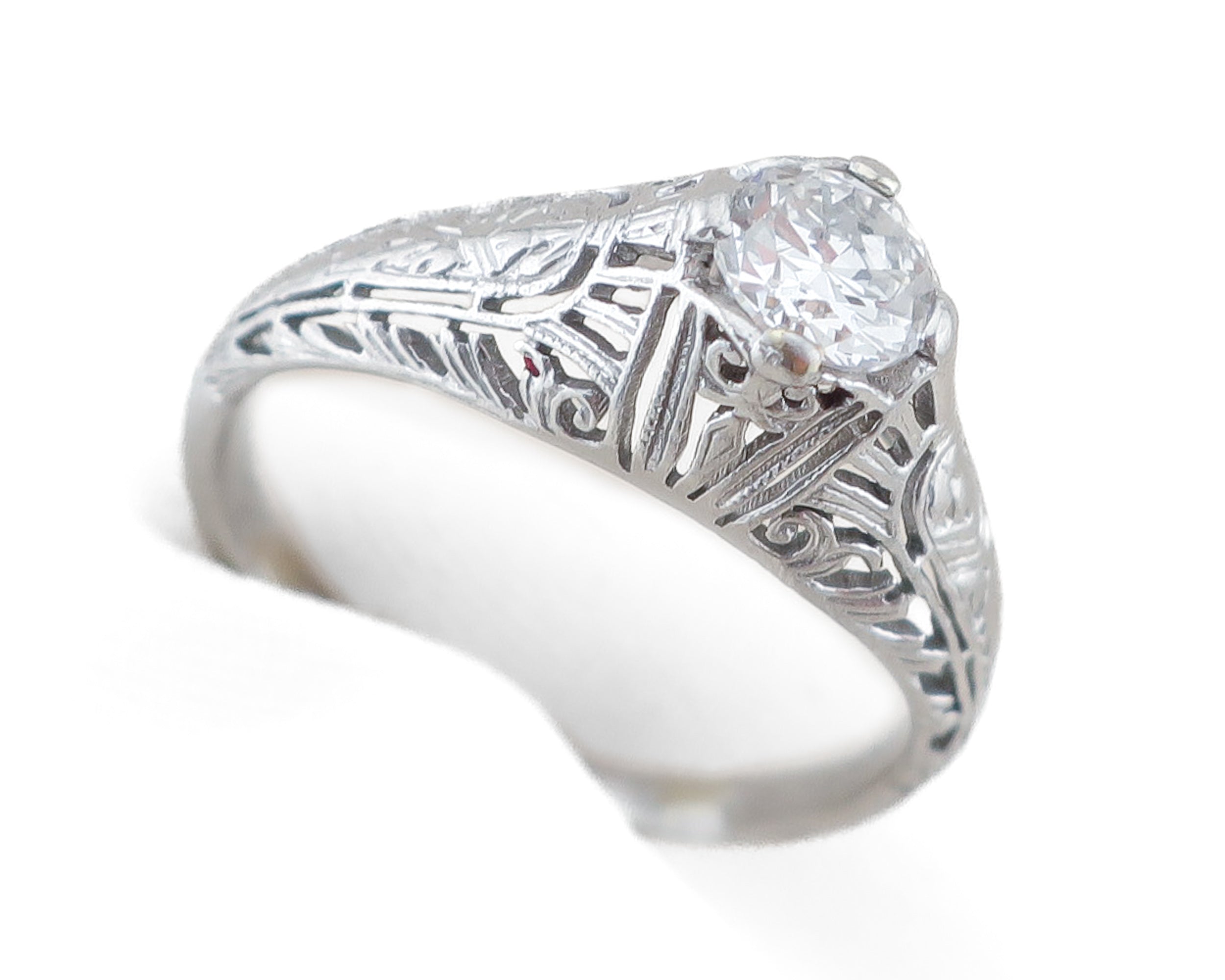 Art Deco Filigree Diamond Ring