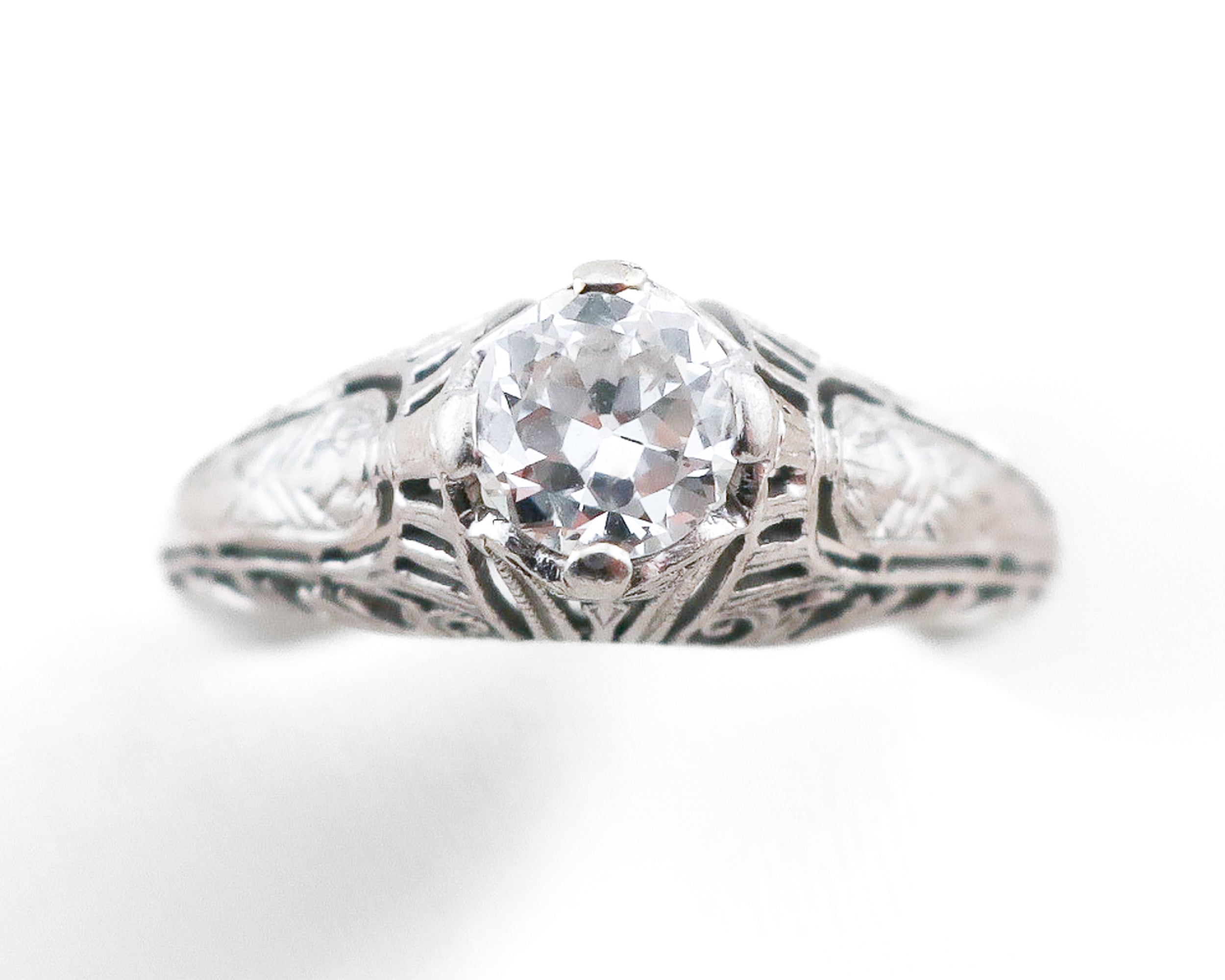 Art Deco Filigree Diamond Ring