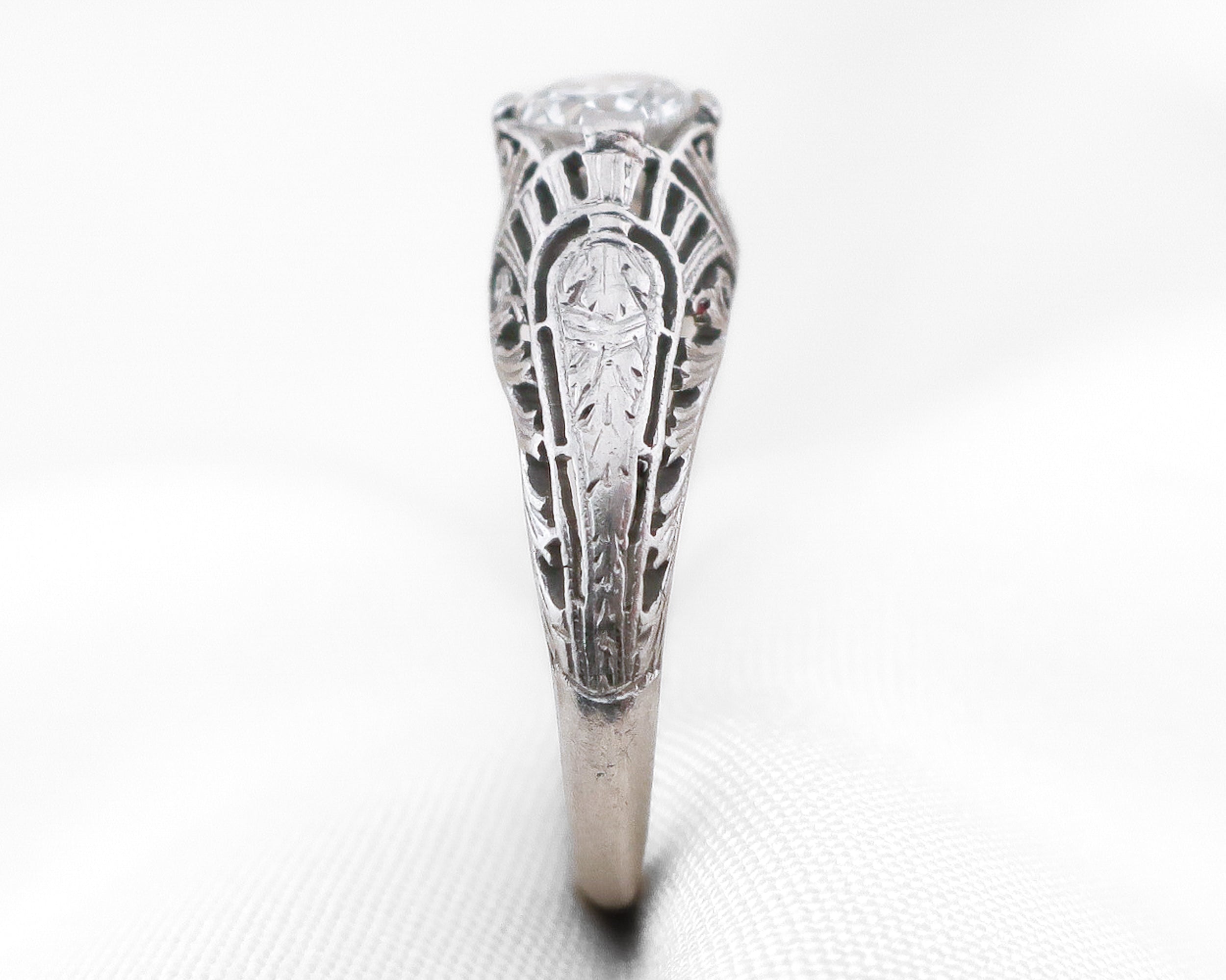 Art Deco Filigree Diamond Ring