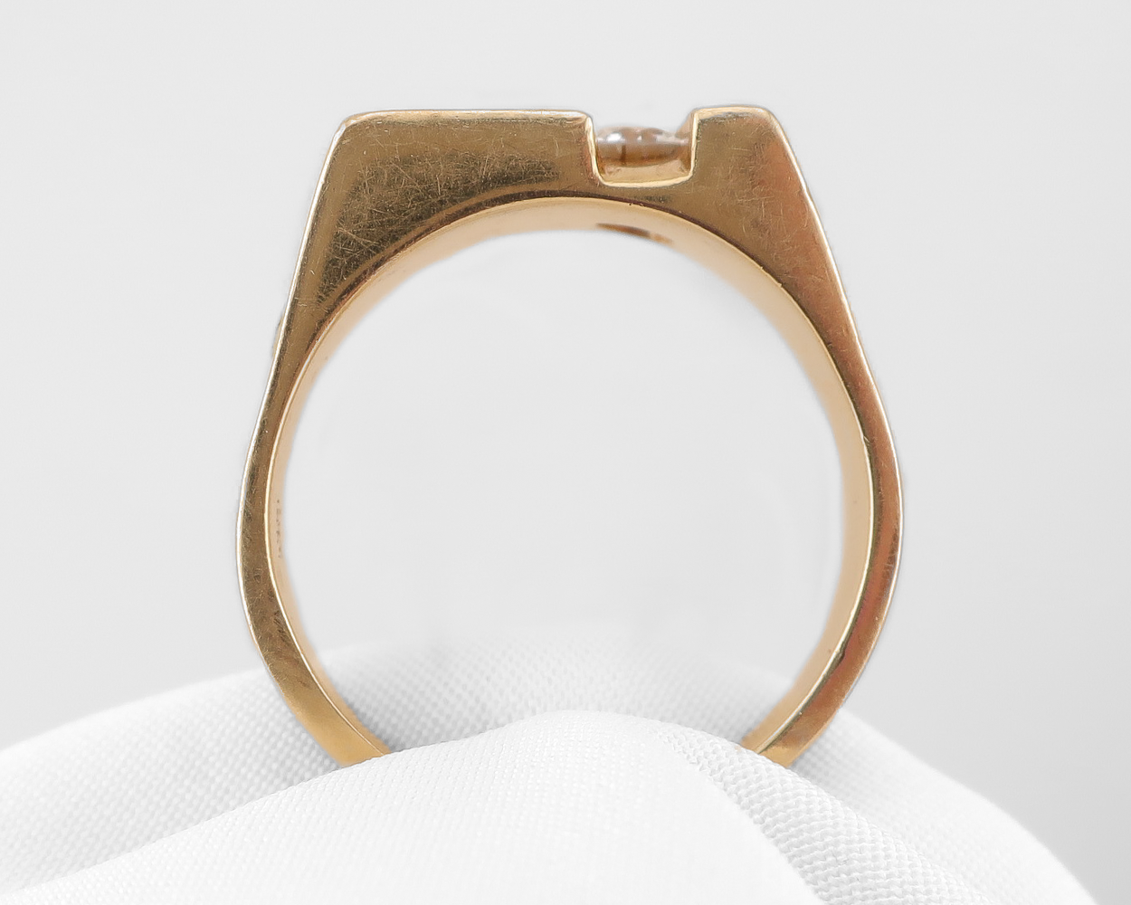 1970s Diamond and Gold Nugget Ring