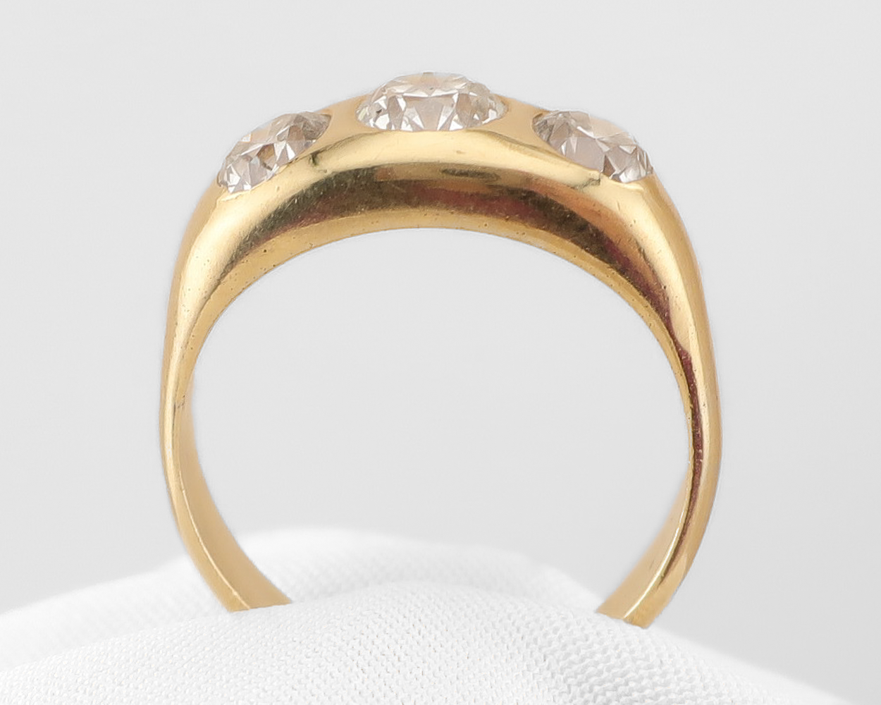 1970s Diamond and Gold Nugget Ring
