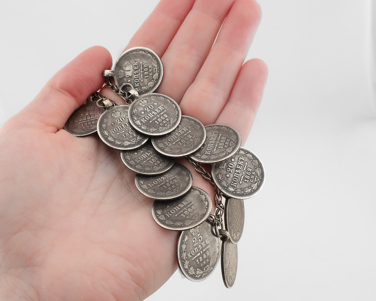 Pre-Revolution Russian Coin Necklace