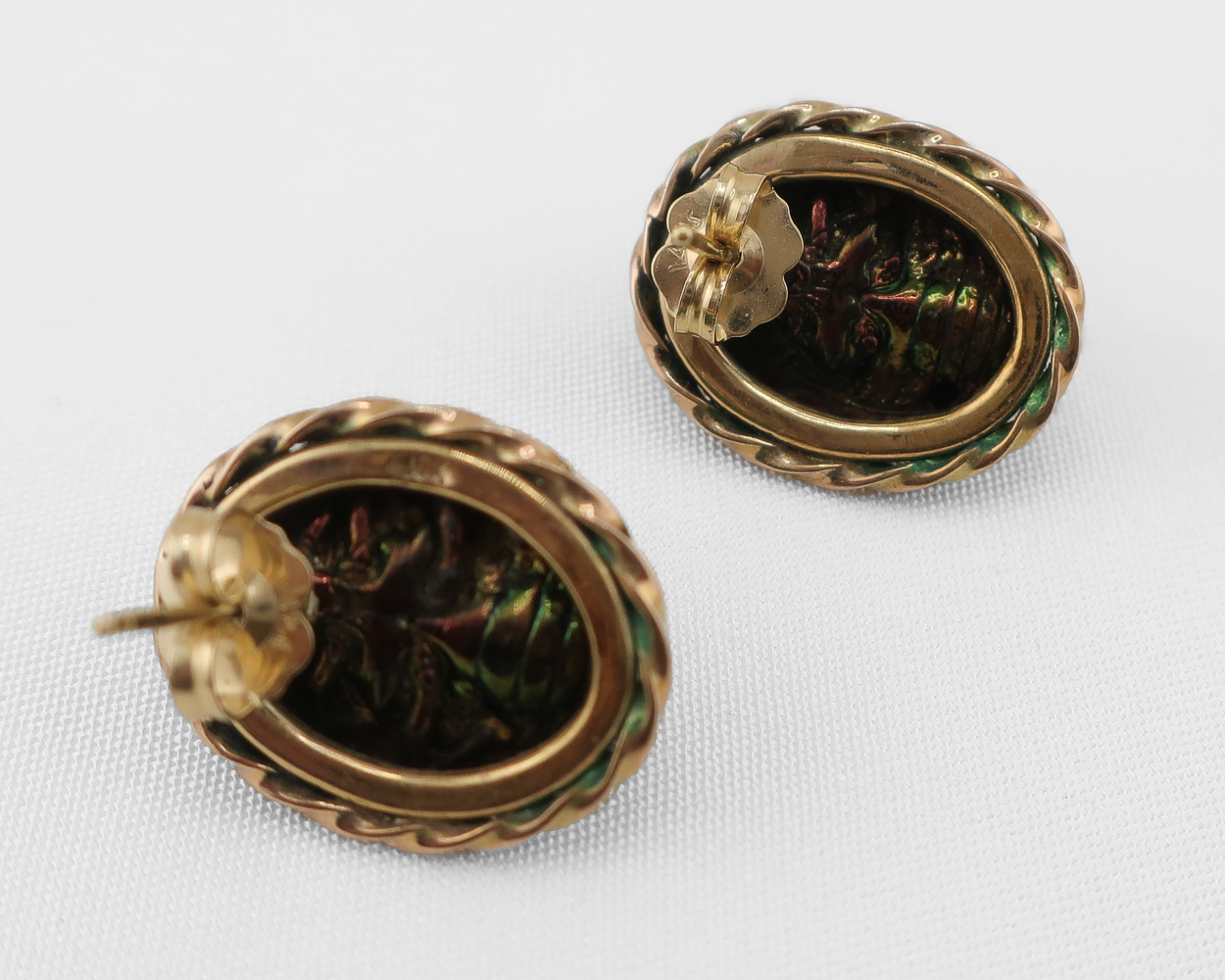 Victorian Scarab Earrings