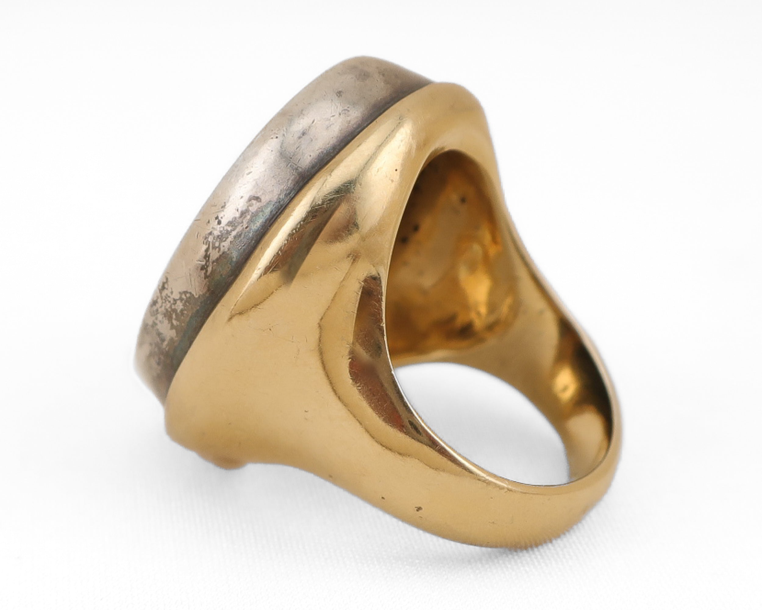 Roman Colosseum Micromosaic Ring