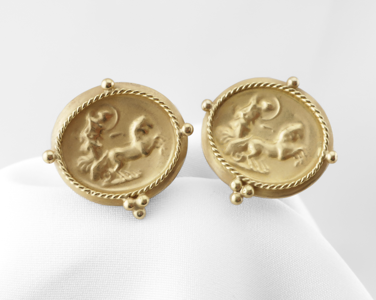 Vintage Italian Chariot Earrings