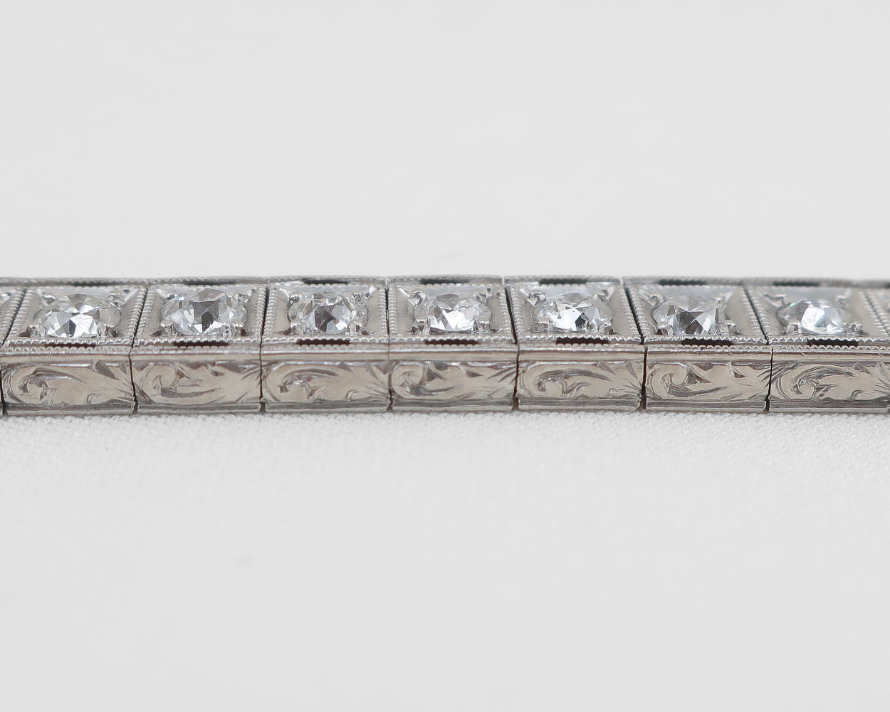 Art Deco Diamond Line Bracelet