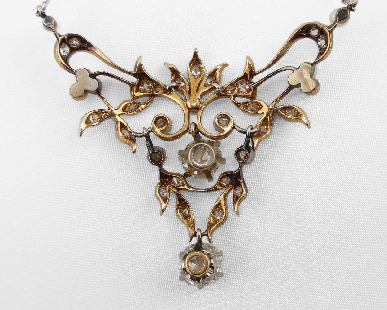 Edwardian Diamond & Pearl Pendant